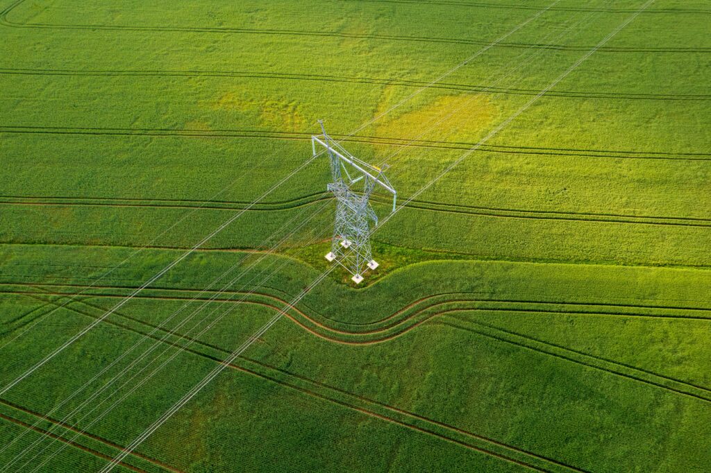 Fotografía Aéreas de Asistencias de líneas de alta tensión.